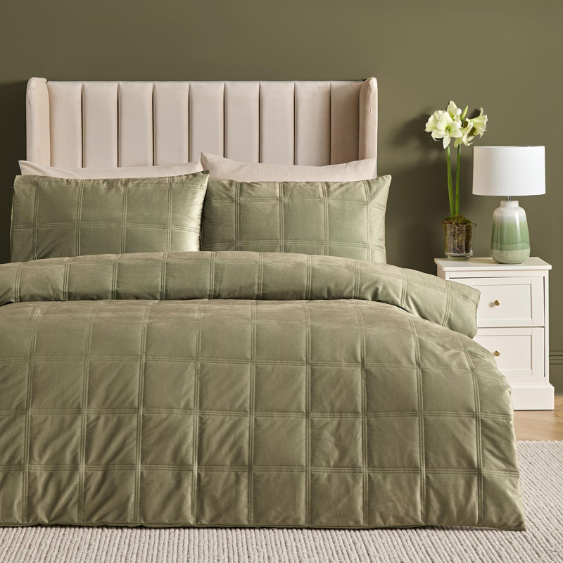 Polyester Geometric Duvet Cover Set with Pillowcases Included, Double Duvet Cover + 2 Standard Pillowcases
