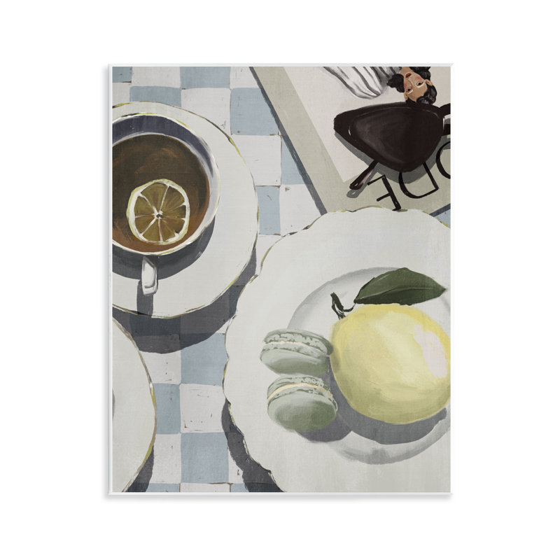 Plaque murale italienne Italian Morning Coffee, par Anna Lischenko