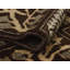 Tapis brun noué à la main de conception unique 4 pi x 4 pi 10 po Jananne