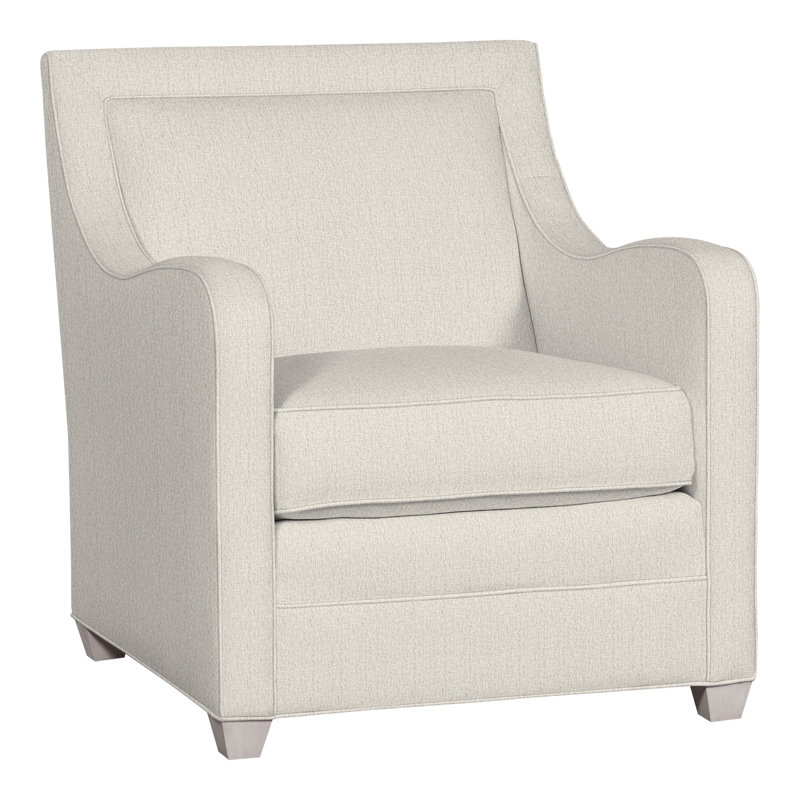 Haden 31.5" Chair, Dove Gray, Nomad Snow Crypton® Chenille