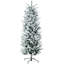 Décoration de Noël artificielle pour arbre de Noël avec 477 branches de neige et support en acier