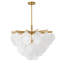This Exquisite Semi Flush Mount Is In An Antique Brass Finish. The Frame Is Made Out Of Iron, And It Comes With Hanging Frosted Glass. It Is Hanging By Adjustable Rods, And You Can Create A Timeless Feel While Using Modern Forms-785812751