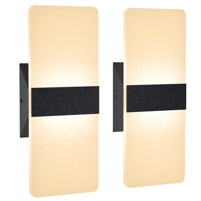 Charna Plastic LED Armed Sconce