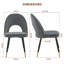 Modern Velvet Dining Chairs Ergonomic Cutout Back with Gold-Tipped Legs, Luxury Upholstered Accent Chairs for Dining/Living Room-1420497269