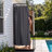 Privacy Outdoor Shower Enclosure With Metal Frame For Pool Wash Station, Backyard & Beach Rinse Area
