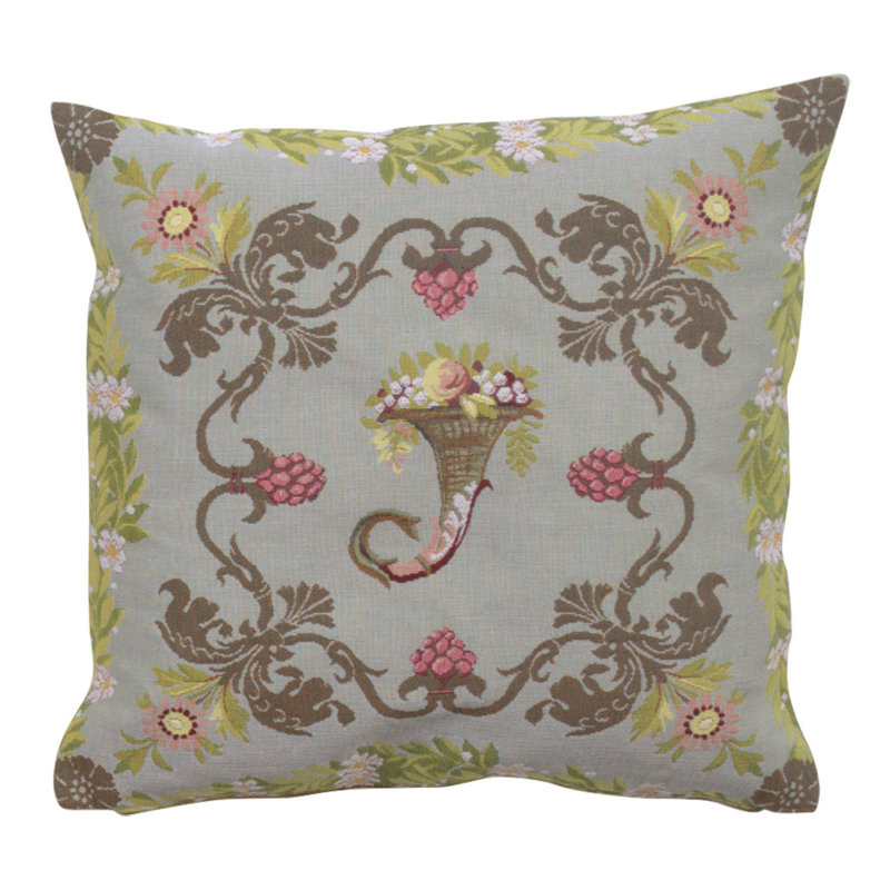 Floral Cotton Blend Pillow Cover