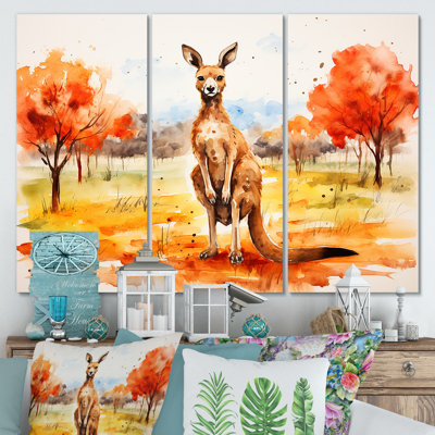 «Kangaroo Outback - Kangaroo Animal», art mural