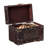 Decorative Vintage Wooden Index and Recipe Card Box – Rustic Organizer