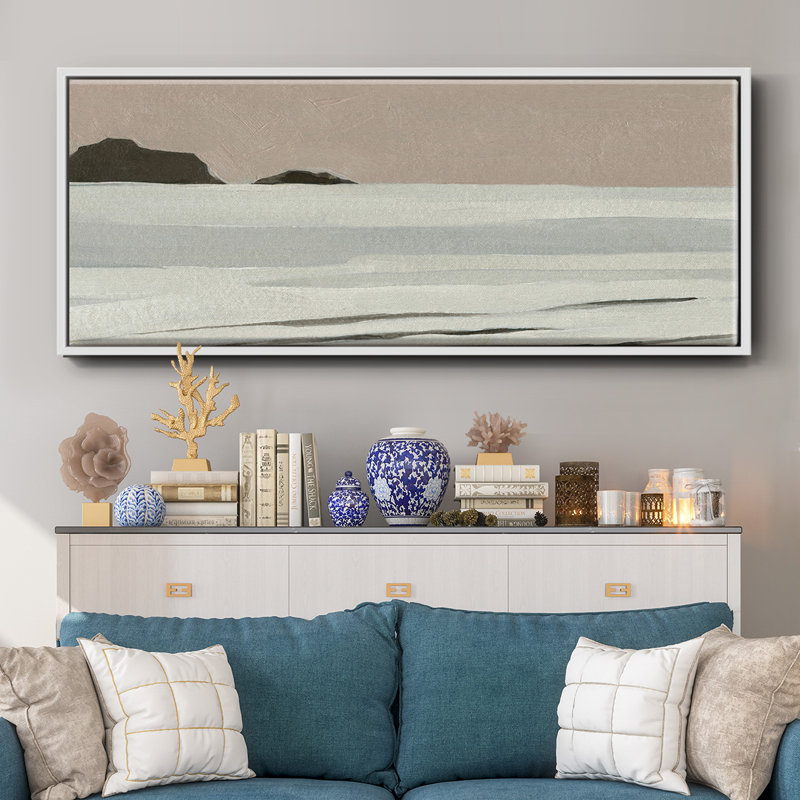 «Mute Tonal Horizon I», toile encadrée, H 20 po x l 50 po