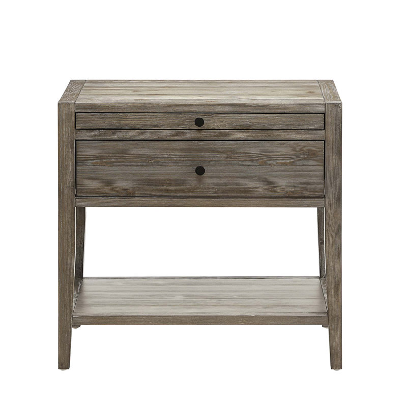 Table de chevet 1 tiroir Sunveil, Gris