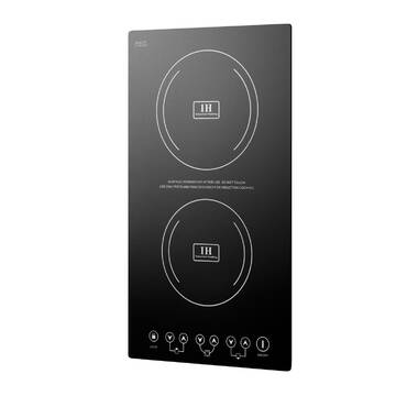 GTKZW Electric Cooktop 2 Burner 110V 2000W Knob Control