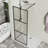 34.02 in. W x 72.02 in. H Framed Fixed Glass Panel with Clear Glass