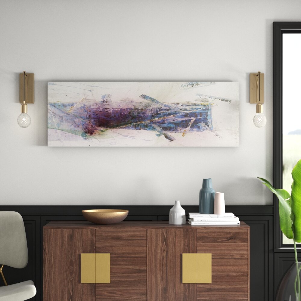 Enigma Panorama Abstrakt 1303 Graphic Art Print auf Leinwand