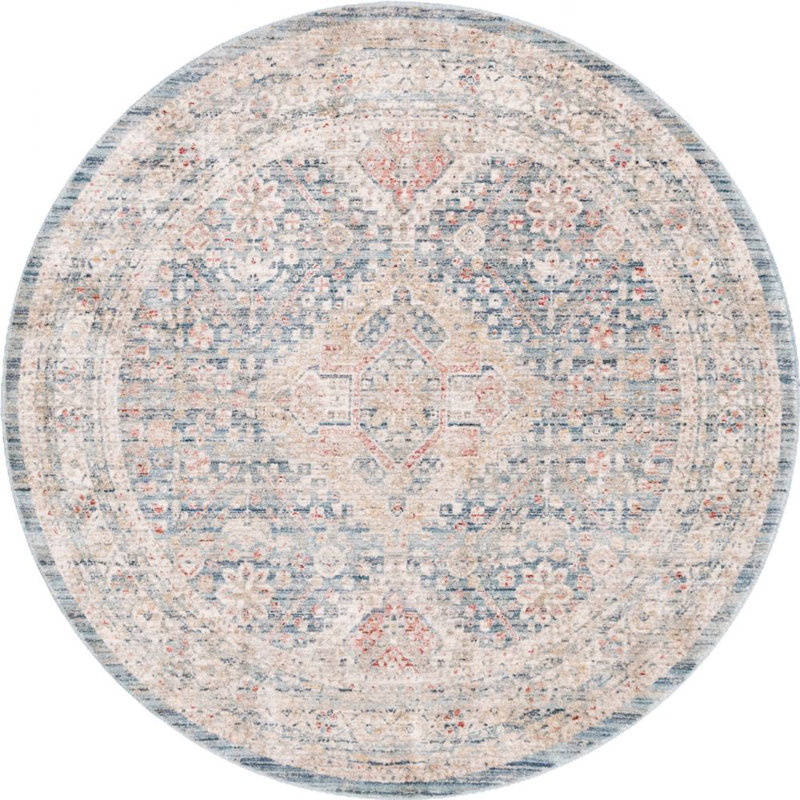 Gabbs Oriental Indoor Rug, Round 4'
