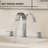 Widespread Bathroom Faucet 3 Hole, 2-handle Bathroom Sink Faucet with Drain Assembly-111856386