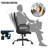 Gaming Chair Ergonomic Office Chair Computer Chair with Lumbar Support Ergonomic Pu Leather Adjustable Height Executive Chair for Women Men and Adults-1447988968