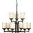 Alexa 9 - Light Dimmable Tiered Chandelier