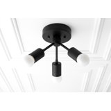 Vancouver 3-Light Minimalist Semi-Flush Mount Ceiling Light