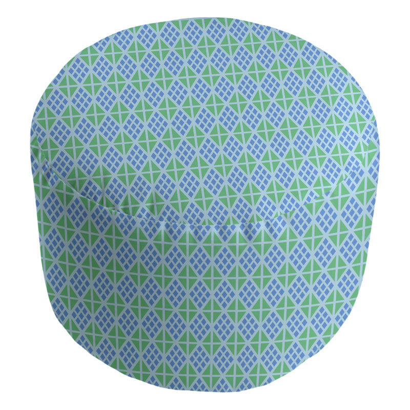 Repose-pieds Avicia, Bleu / olive