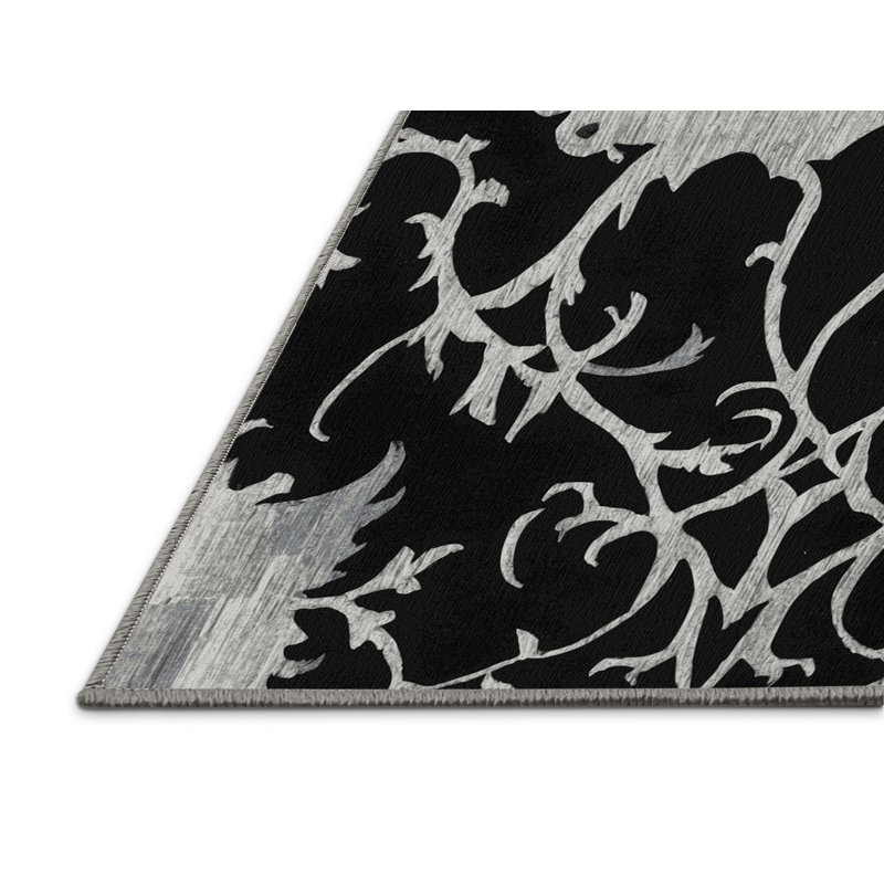 Shadowed Rose Rug, Rectangle 4' x 6'