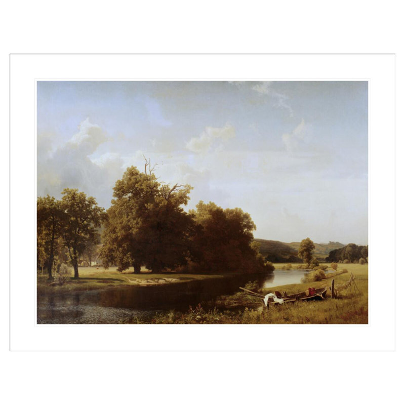 «Westphalia» par Albert Bierstadt, impression giclée encadrée, H 32,46 po x l 41,5 po