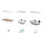 Marchelle Working Station Pet Board Kit with Wall Mounted Foldable Work Bench Table