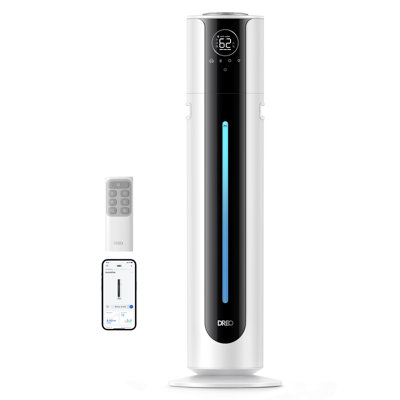Humidificateur intelligent DREO 10,5L grande pièce 700 pieds carrés, autonomie 75H, 21dB silencieux, remplissage supérieur, lumière 1500 + RVB, application et télécommande