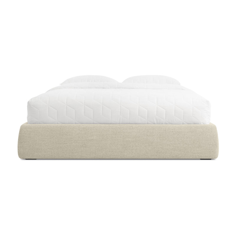 Lid Upholstered Storage Bed, Full, Thurmond Light Gray, Lift Up Storage