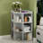 Modern Corner Bookshelf with Charging Station– Space-Saving Wooden Corner Cabinet for Small Space, Playroom, Living Room-1255682587