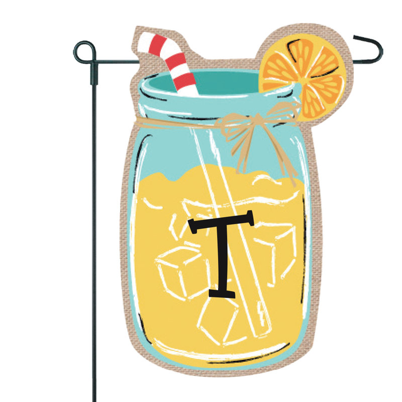 Drapeau de jardin Mason Jar 2 côtés 6 pi x 1 pi, T