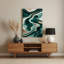 Abstrait paysage 51 vert, art mural en métal-447517269