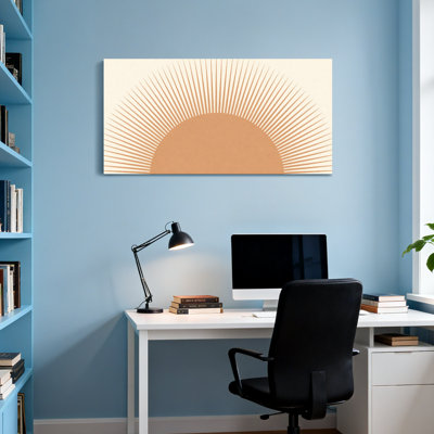 Fashion Sunburst Pattern With Warm Orange Hues