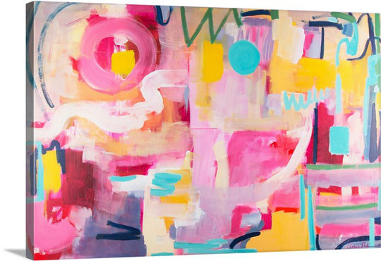 Golconda Tennis Court, 2015 by Amira Rahim Painting Print on Canvas Wrought Studio™ 