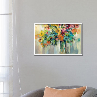 Cloud Of Flowers by Silvia Vassileva - Painting on Canvas