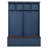Farmhouse 4-In-1 Hall Tree With Wood Grain Bench And Large Drawers, Versatile Entrance Organizer For Modern Homes-1674331257