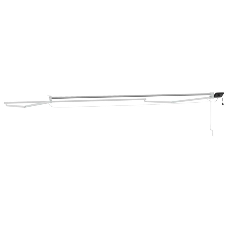 VidaXL Polyester Cover Retractable Patio Awning, 450cm W x 300cm D, White