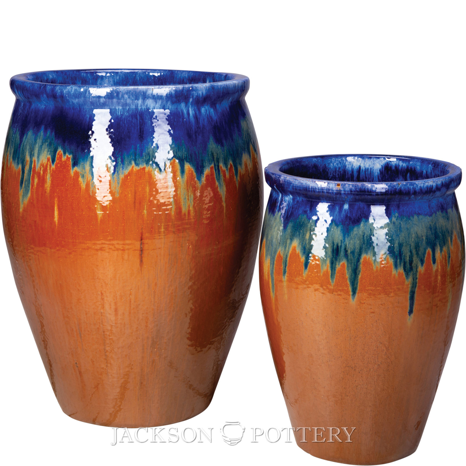 Medium Vase Set Of 2 A,B , Iris Red Copper