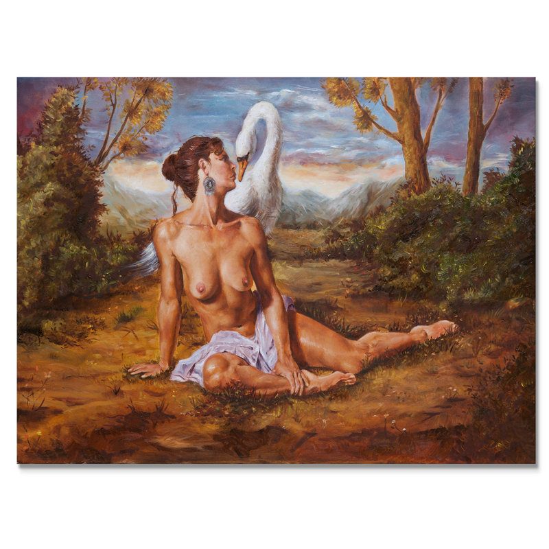 «Italian Italian», portrait de Giovane Donna - Impression sur toile, H 8 po x l 12 po x P 1 po, Toile tendue