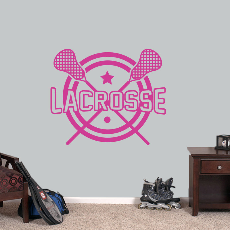 Décalcomanie murale le lacrosse le Bushman, Rose vif