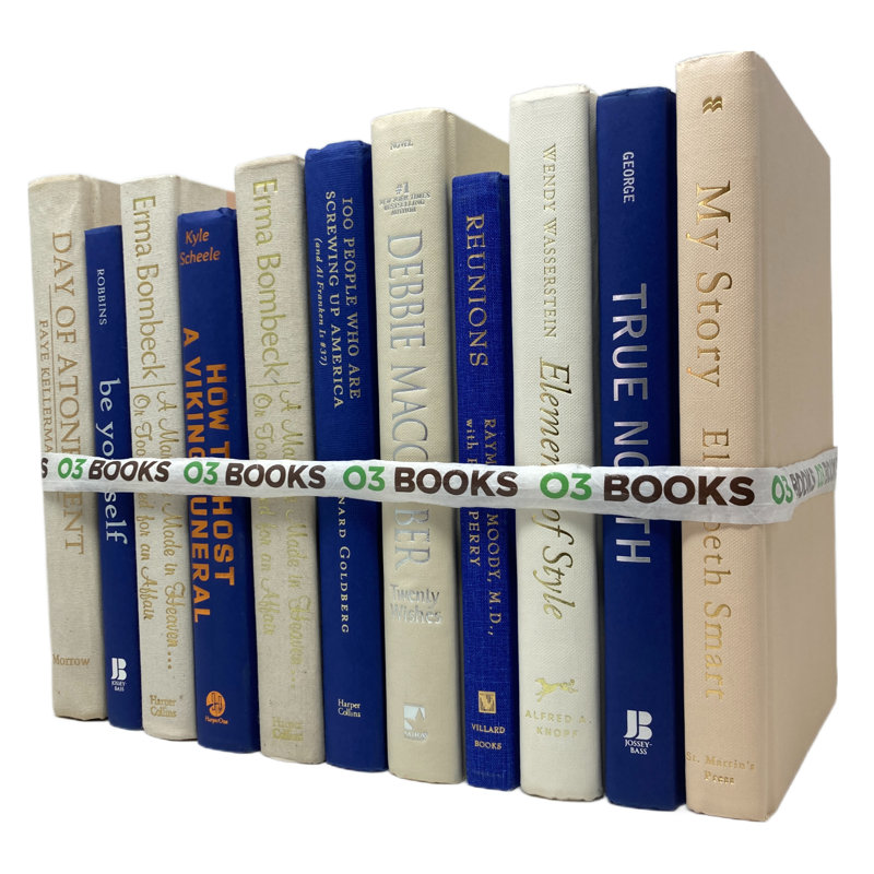 Graceful Glamour Decorative Books Violet and Crème