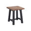 Ensemble de 3 tables basses en bois massif de style industriel 42 po avec 2 tables d'appoint Adam