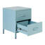 Kymarie 43cm W Steel Bedside Table-10180926