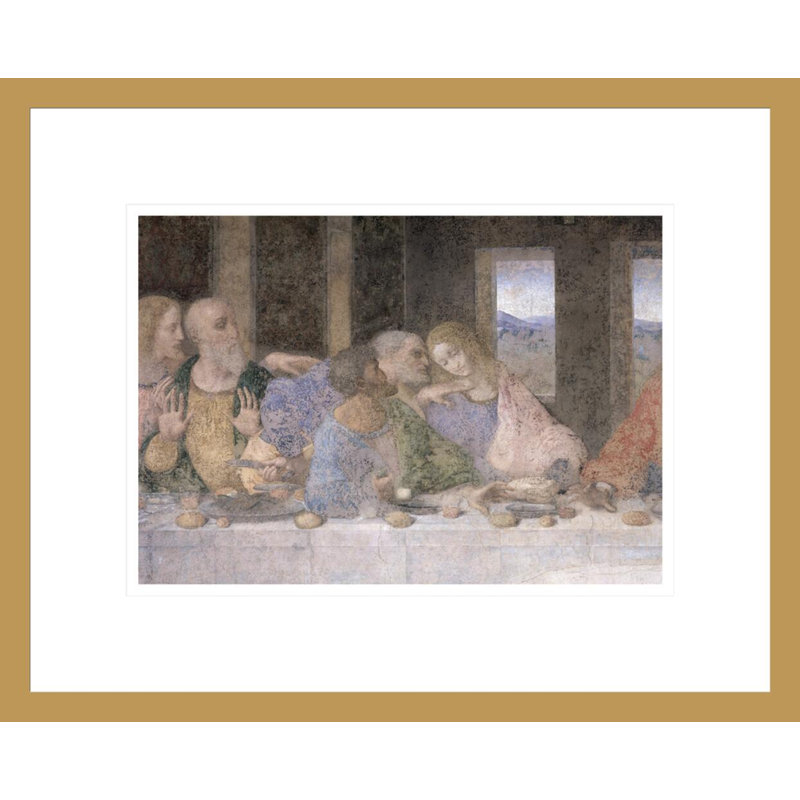 La Cène par Leonardo Da Vinci, H 13,48 po x l 16,75 po
