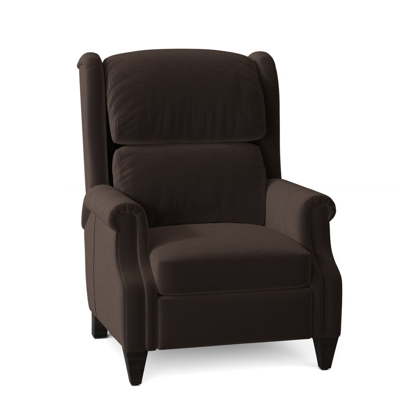 Walsh Recliner, Cobblestone, Anilina Cacao Genuine Leather, Manual