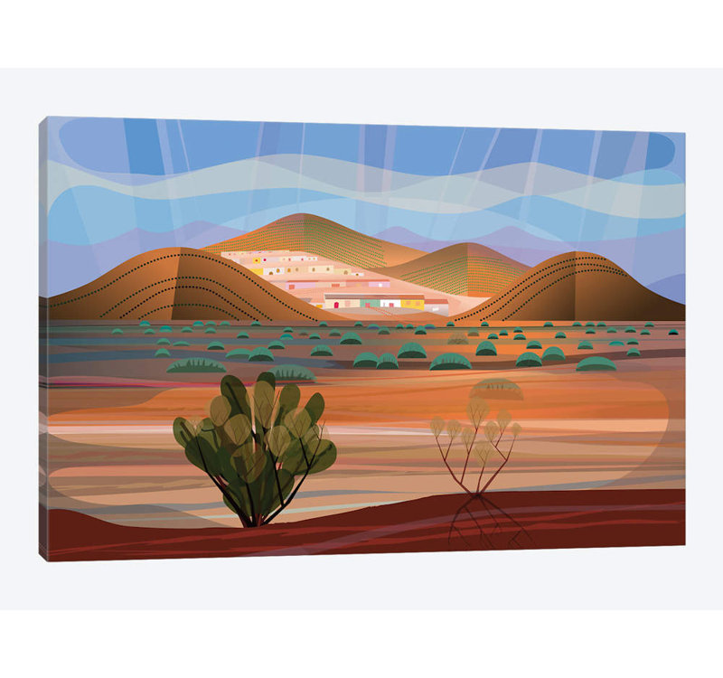 «Copper Town», impression sur toile, H 8 po x l 12 po x P 0,75 po, Toile tendue