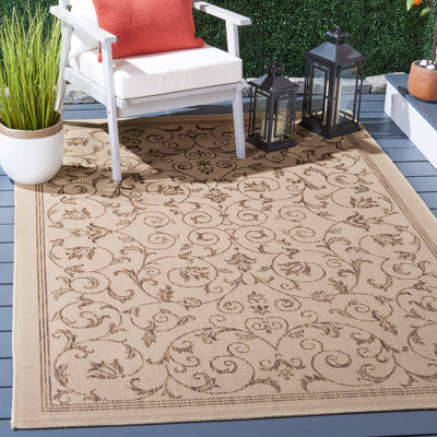 Tapis intérieur / extérieur brun Arneshia