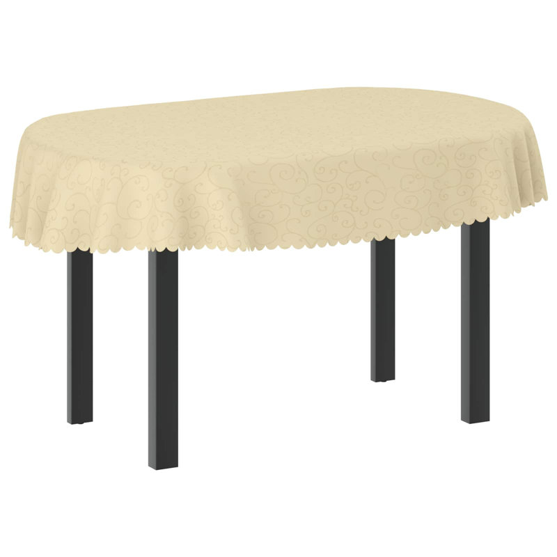  Table Cloth Dining Cover Kitchen Tablecloth Living Room Modern Jacquard, Cream White