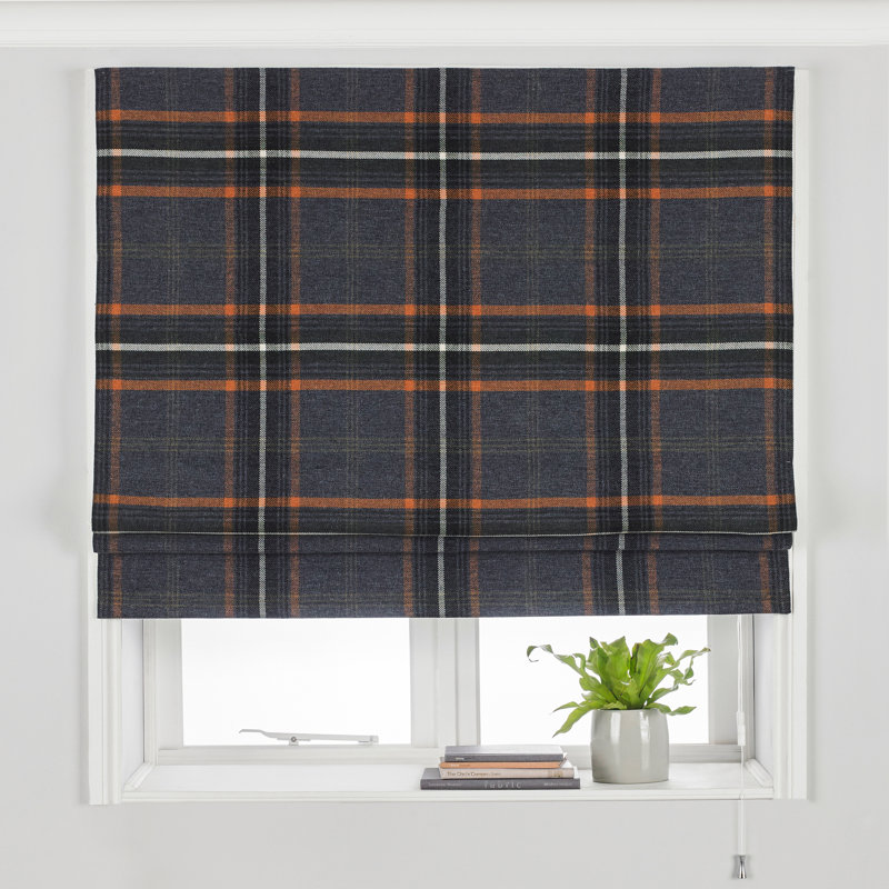 Belvidera  Blackout Roman Shade, 91cm W x 137cm L, Rust