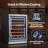 24“ 52 Bottle Dual Zone Wine Refrigerator Built-in/Freestanding Wine Cooler