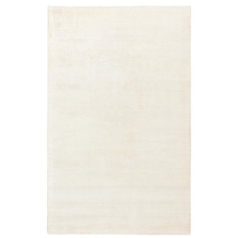 Berlin Distressed Handwoven Fabric Area Accent Rug, Rectangle 10' x 14', Ivory